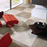 床に敷くセラミックグラニット（Raspolanoコレクション