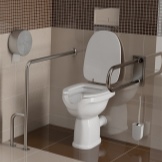 Hög toalettskål för funktionshindrade