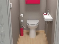 WC med inbyggd pump för fragmentering