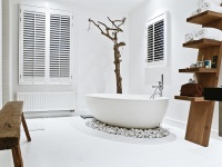 Salle de bains de style scandinave