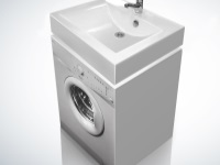 Wasmachine en wastafel set