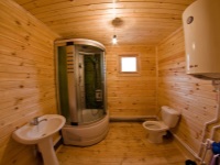 Diagram for tilslutning af vandvarmeren til vandledningen i sommerhuset