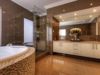 Laying tiles in the bathroom