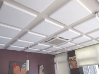 Ceiling tiles of foam plastic