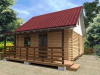 Veranda voor het bad: projecten en bouw