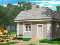 Σάουνα από μπλοκ αφρού