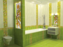 Zelena z rumeno kopalnico