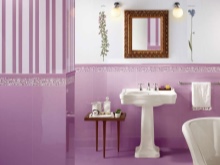 Salle de bains violette