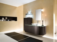 Μπεζ-καφέ μπάνιο