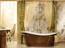 Gebogener Duschvorhang