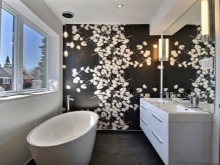 ブラック＆ホワイトバスルーム