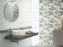 Zónázás - különböző falak a fürdőszobában