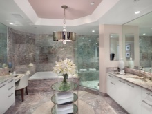 Bathroom: bathtub and shower