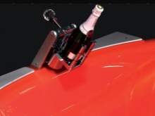 Ovanlig röd diamant - Swarovski Champagne badkarshållare