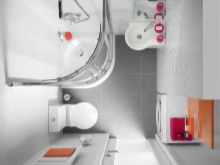 Cabine de douche dans la baignoire