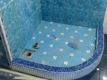 Piatto doccia semicircolare