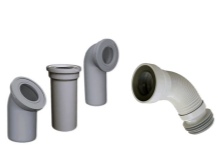 Toilet installation pipe options