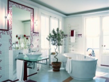 Spacious and beautiful bathroom.