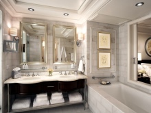 Koka vannas istabas mēbeles