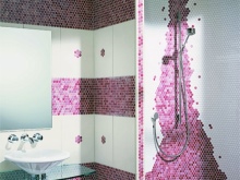 Kaavoitus kylpyhuoneen huoneen mosaiikki