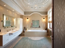 Tecto suspenso com estilo para casa de banho