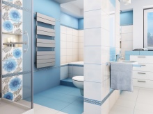 Csempézett fürdőszoba területrendezés