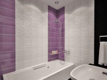 Gyönyörű fehér és lila csempe