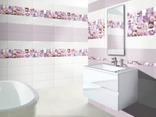 Szép lila csempe kombináció