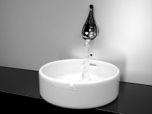 Grifo mezclador de diseño inusual