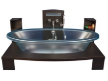 Bañera transparente