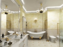 Klasiskā modernā vannas istaba