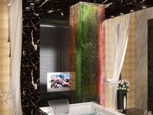 Bakgrundsbelysning i duschen