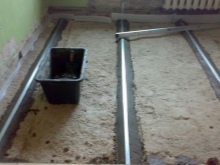 Подова замазка преди замазката на пода