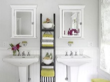 Disponga los accesorios de baño cerca de las superficies de trabajo del baño