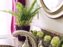 Accesorios y decoración de oro cepillado