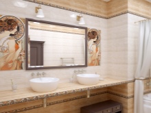 Bézs színű a fürdőben