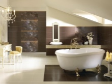 Bézs és barna fürdőszoba