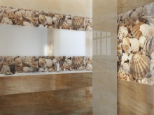 Gyönyörű bézs csempe