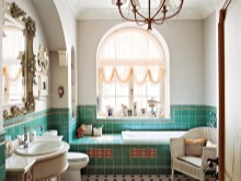 Μπεζ μπάνιο με τυρκουάζ