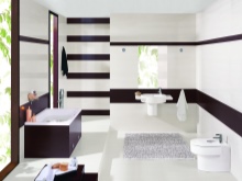 Mustat laatat kylpyhuoneessa