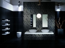 Tyylikkäät mustat laatat