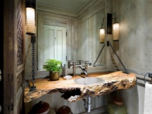 Kopalnica v podeželskem slogu