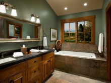 Kopalnica v podeželskem slogu