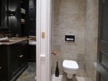 Toilet and bathroom tile flooring