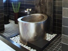 Japanese style bathroom without toilet