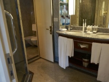 Separate bathroom and toilet