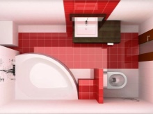 Bagno con vasca d'angolo