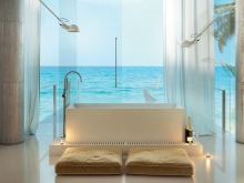 Un baño acogedor para el placer 