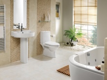 Hermoso interior de baño.