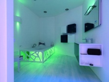 Originalus vonios kambario apšvietimas